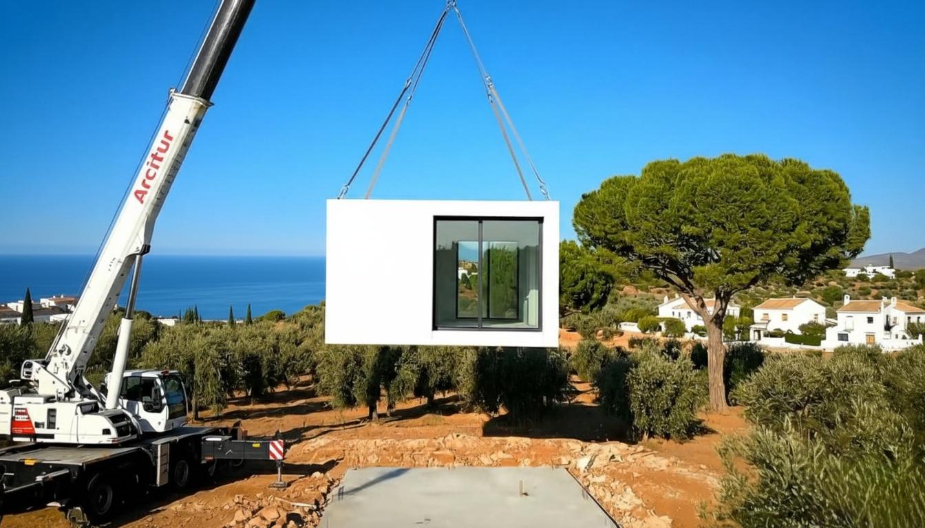 Casas prefabricadas en Málaga cerca del mar: diseño y materiales